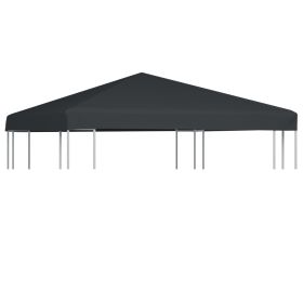 Gazebo Top Cover 1 oz/ftÂ² 9.8'x9.8' Gray