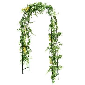 7.5 Feet Metal Garden Arch for Climbing Plants and Outdoor Garden Decor