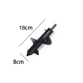 9 Size Garden Auger Drill Bit Tool Ground Drill Earth Drill Spiral Hole Digger Flower Planter Seed Planting Gardening Fence Yard (Ships From: CN, Color: 8X18cm)