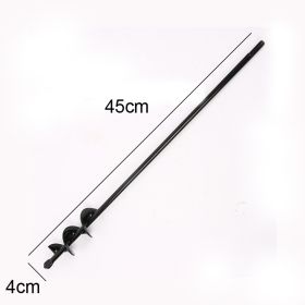 9 Size Garden Auger Drill Bit Tool Ground Drill Earth Drill Spiral Hole Digger Flower Planter Seed Planting Gardening Fence Yard (Ships From: CN, Color: 4X45cm)