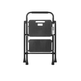 Garden Tools Portable Folding Ladder with Wide Anti-Slip Pedal (Type: Style A, Color: Black)